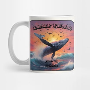 Leap Year and a leaping whale Mug